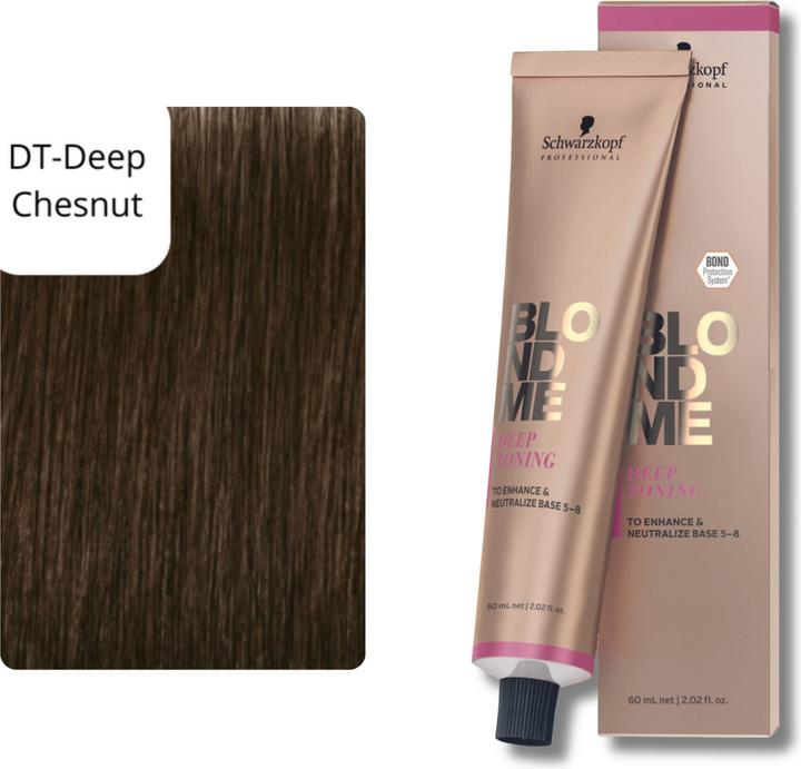 Actual product image Schwarzkopf Professional BlondMe Deep Toning Deep Chesnut (Chestnut)