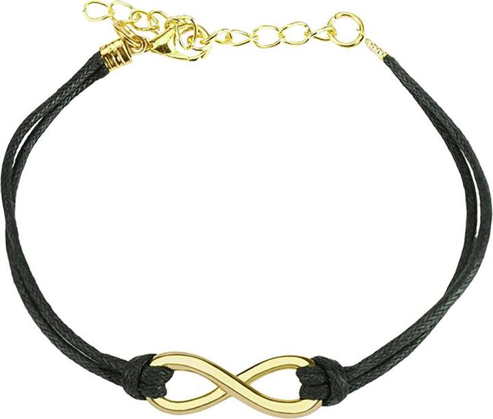 Produktbild Star Piercing Kunstlederarmband schwarz Unendlich (ohne Messing, Kunstleder)