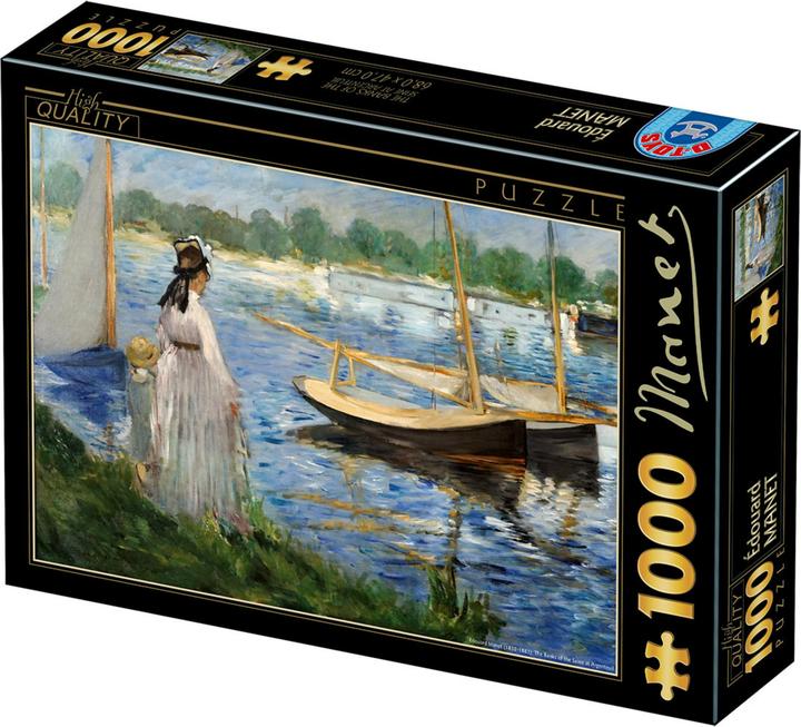 Image du produit D-Toys Puzzle 1000 pièces - Édouard Manet - Les bancs de la Seine à Argenteuil (1000 pièces)