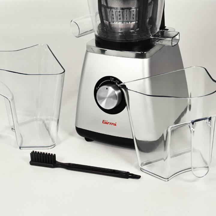 Immagine prodotto Girmi Spremiagrumi lento argento/nero 400 Watt