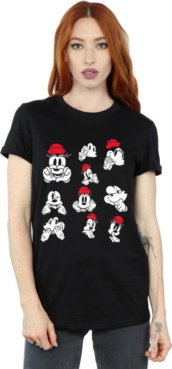 Immagine prodotto Disney Minnie Mickey Photo Poses Maglietta Ampia Donna (S)