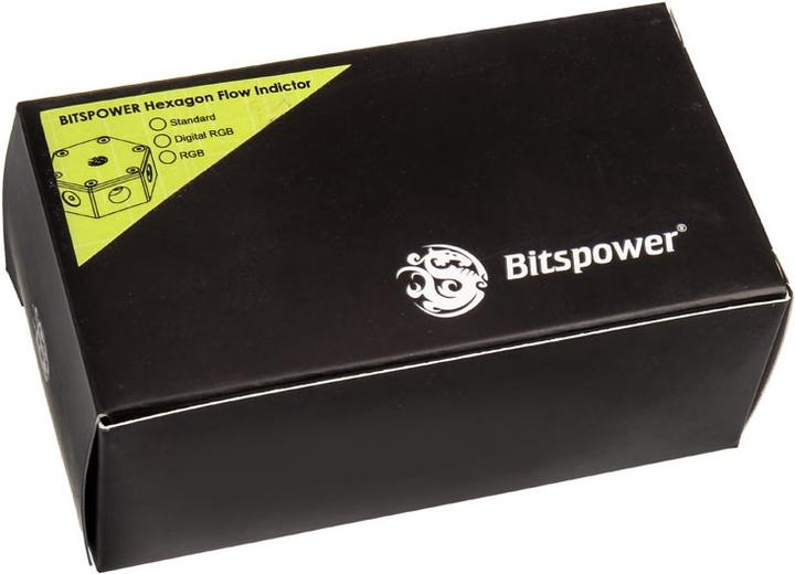 Actual product image Bitspower Hexagon Flow Meter