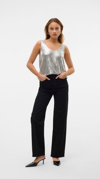 Produktbild Vero Moda VMTESSA Hohe Taille Weiter Beinschnitt Jeans Weit geschnitten (W29/L30)