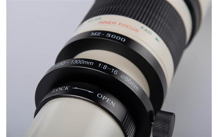 Immagine prodotto Dörr Obiettivo zoom 650-1300 mm T2 - Bianco (T2, Full-frame)