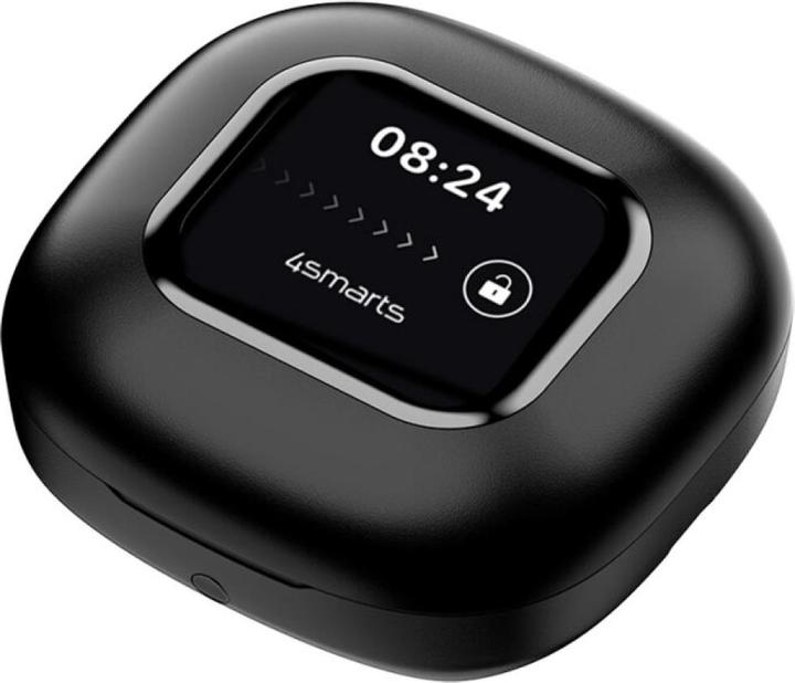 Productafbeelding 4smarts Open-Ear Bluetooth Kopfhörer SkyBuds AI Screen, Schwarz (28 h, Draadloze)