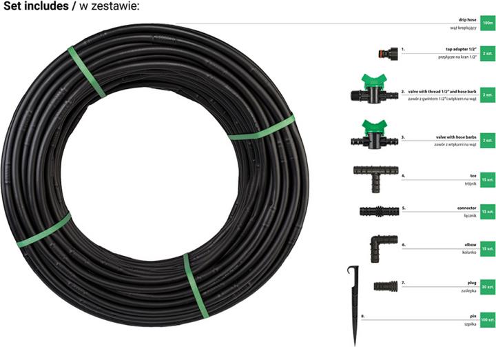 Productafbeelding GCS Water druppelslang set 100 meter (100 m)