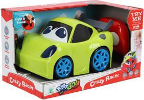 Immagine prodotto Kiddy Go Auto sportiva radiocomandata 19 cm + luce/suono giallo