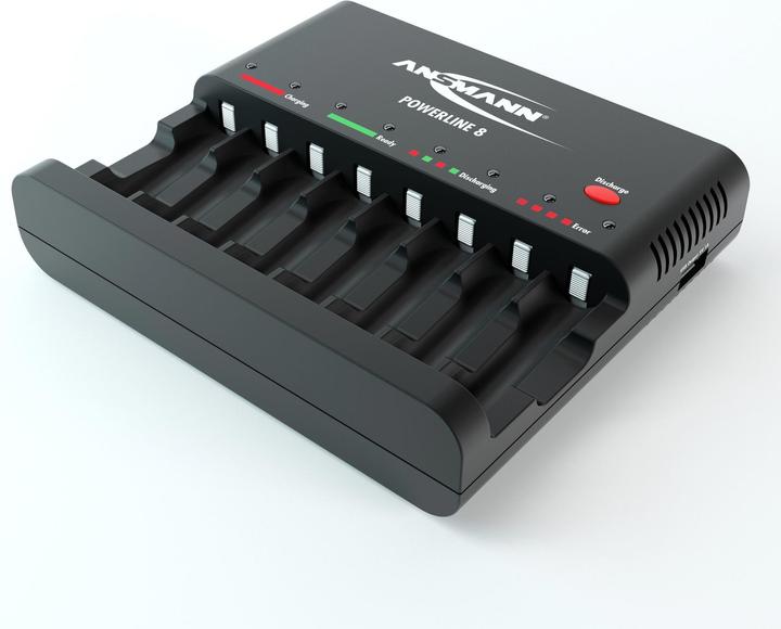 Ansmann Powerline 8 (1 Stk., AAA, AA, Ladegerät ohne Akku)