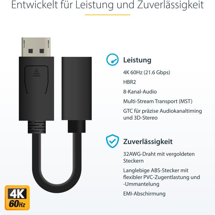 Produktbild StarTech DisplayPort zu Mini DisplayPort (Mini DP, 1.50 cm)