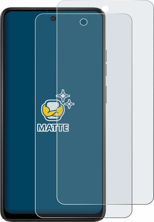 Actual product image BROTECT Anti-glare screen protector matt (2 Piece, Motorola Moto E14)