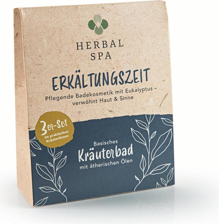 Herbal Spa Badekissen Erkältungszeit 3er Set (Badesalz)