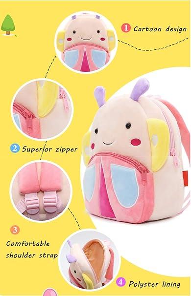 Produktbild Only-Bags.Store Polyester Schultasche, niedliche Tier Plüsch Rucksack, Outdoor-Urlaub kleine Tasche
