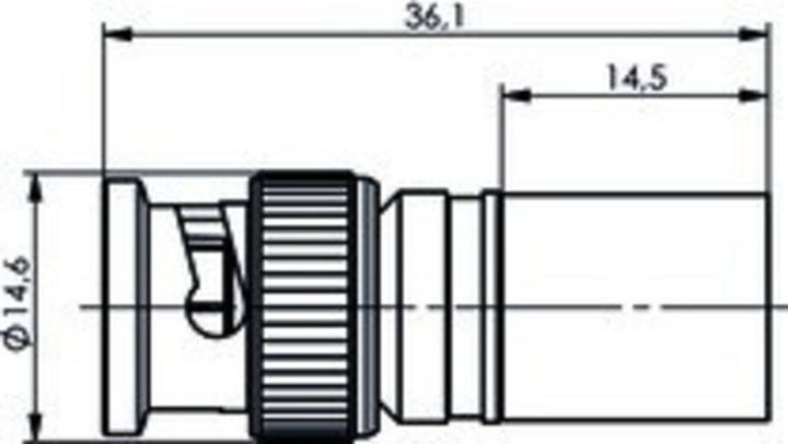 Produktbild Telegärtner BNC-Kabelstecker Crimp G31 75 Ohm, crimp/crimp, Professional, A3318, G31 (RG-11A/U)