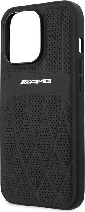 Produktbild Mercedes AMG AMHCP13XOSDBK iPhone 13 Pro Max 6,7" czarny/black hardcase Leather Curved Lines (Apple iPhone 13 Pro Max)