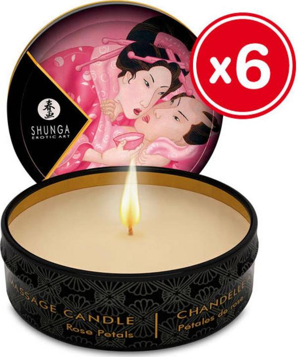 Image du produit Shunga Mini bougie de massage 6pcs (180 ml)