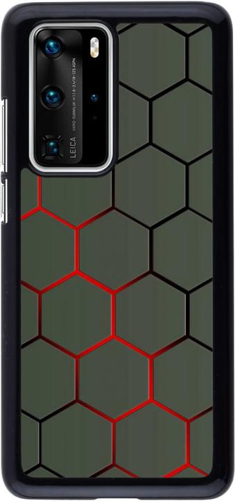 Produktbild PhoneLook Hülle Geometric Line red (Huawei P40 Pro)