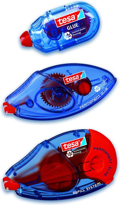 Actual product image tesa 2x mini adhesive roller permanent