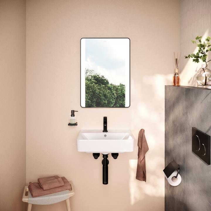 Image du produit hansgrohe Xarita Lite Q miroir, éclairage LED vertical, 500x30x700mm, capteur IR