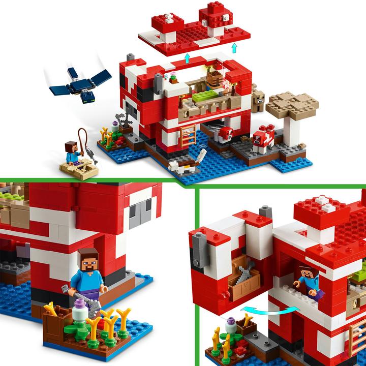 Immagine prodotto LEGO Das Pilzkuh-Haus (21270, LEGO Minecraft)