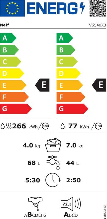 Energie-Label Neff V6540X3