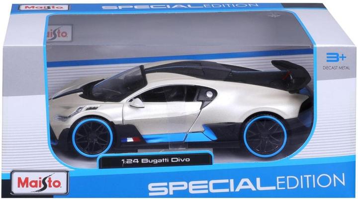 Actual product image Maisto Bugatti Divo 1/24 white metallic