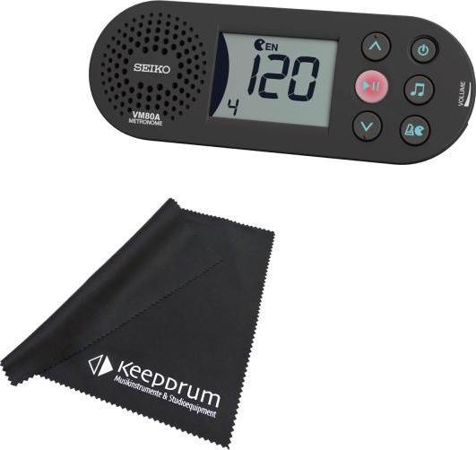 Seiko Metronome VM80A with microfibre cloth