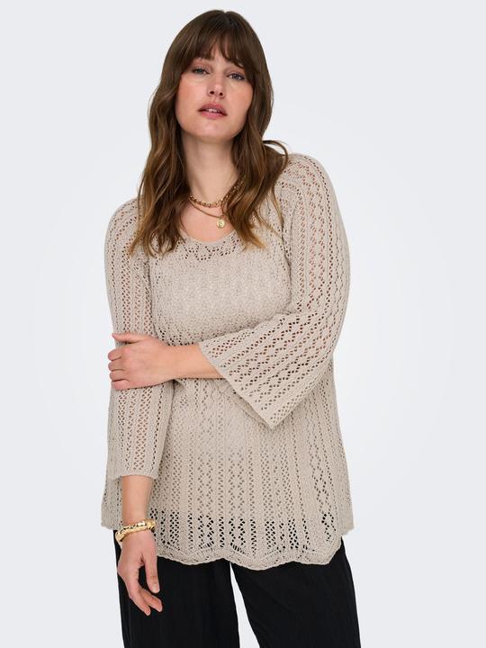 Produktbild Only Normal geschnitten Rundhals Plus Pullover Strickpullover (L)