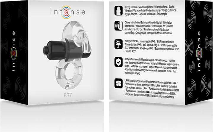 Actual product image Intense Fry Rechargeable And Vibrating Ring Clear