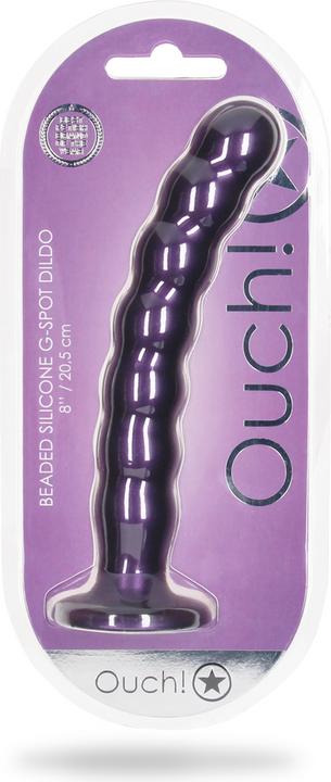 Produktbild Ouch! Beaded Silicone G-Spot Dildo - 8" / 20,5 cm