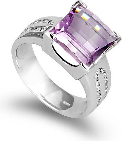 Immagine prodotto Breuning ANELLO - E.AMETHYST/Brill. 0,221 Ct. H/si (58, 585/14 K Oro)