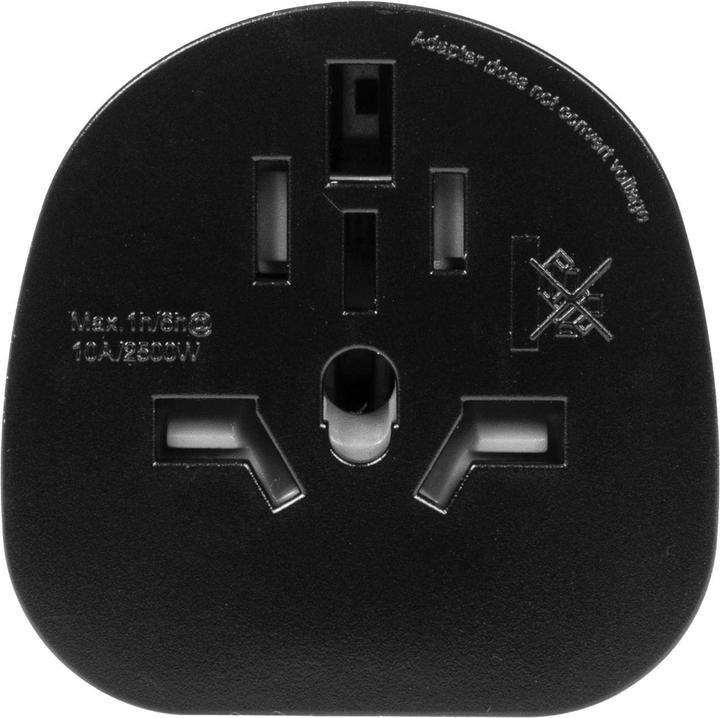 Produktbild Furber.power Reiseadapter Welt – CH, Schwarz