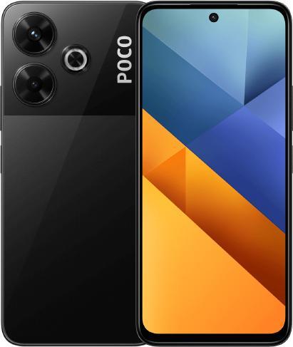 Actual product image Xiaomi Poco M6 (128 GB, Black, 6.79", Hybrid Dual SIM, 108 Mpx, 4G)