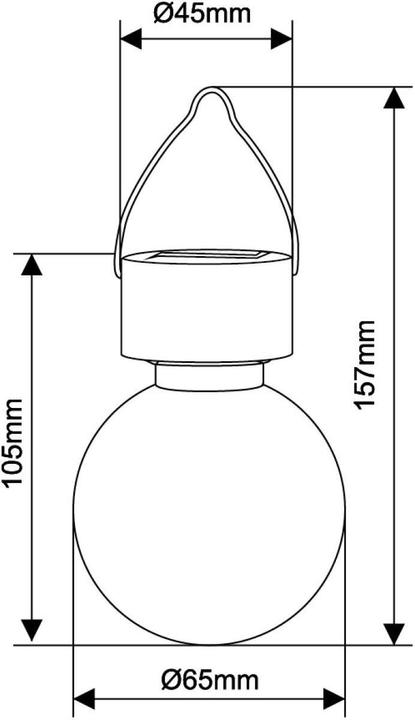 Actual product image Globo solar light (IP44)
