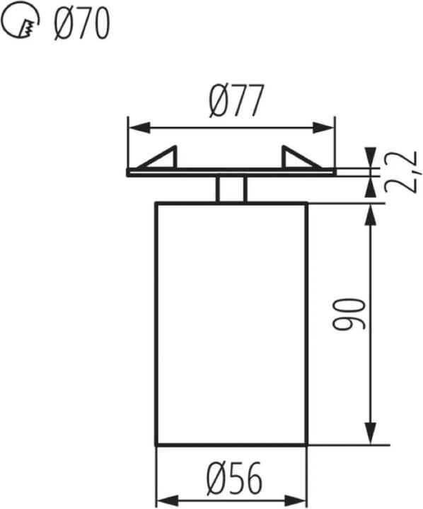 Actual product image Kanlux 29310 CHIRO GU10 DTO-W Recessed light fitting (GU10)