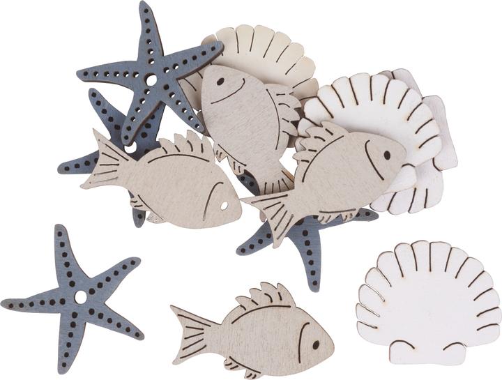 Produktbild Hobby Fun Mini-Utensilien Holzstreuteile Maritim