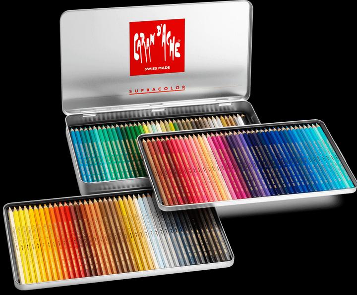 Actual product image Caran d'Ache Supracolor Aquarelle Metallschachtel (Multicoloured, 120 x)