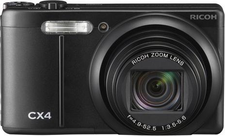 Produktbild RICOH Caplio CX4, 10 MP, 10.7x WW-Zoom, HD-Movies, Schwarz