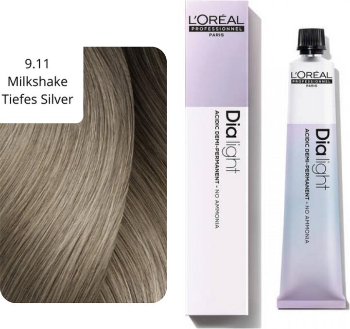 Produktbild L'Oréal Professionnel Dia Light (9.11 Milkshake Tiefes Silver)
