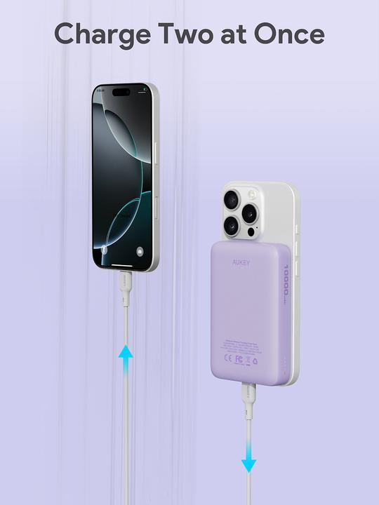 Actual product image Aukey Mag Fusion (10000 mAh, 20 W, 20 Wh)