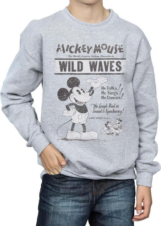 Actual product image Disney Boys Mickey Mouse Making Waves Sweatshirt (128)