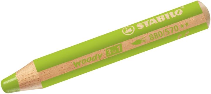 Image du produit STABILO woody 3 en 1 crayon de couleur (Vert clair, 1 x)