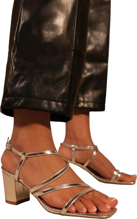 Actual product image Where's That From Womens/Ladies Sidra Crossover Strap Wide Medium Block Heel Sandals (39)