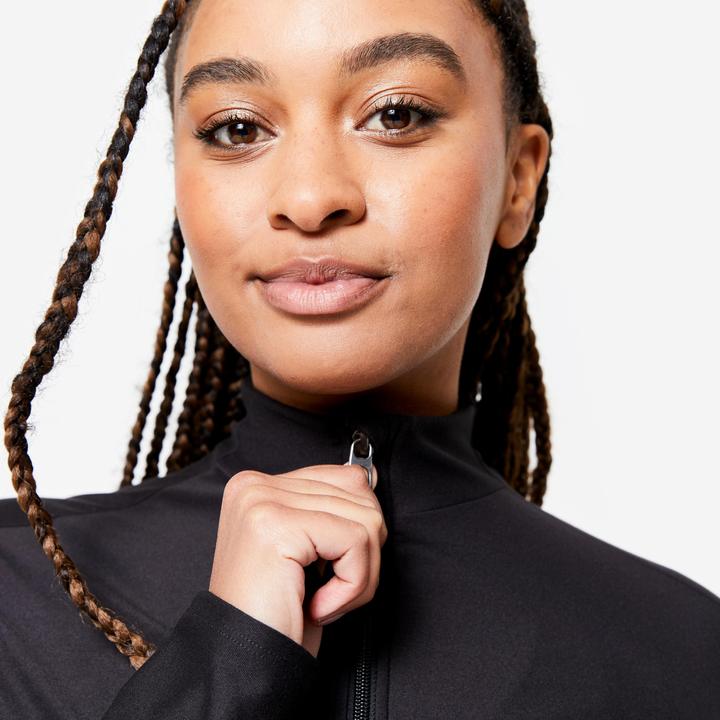 Image du produit Domyos Veste d'entraînement zippée femme - noir (XXL)