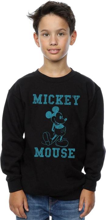 Actual product image Disney Boys Mickey Mouse Distressed Kick Mono Sweatshirt (140, 146)