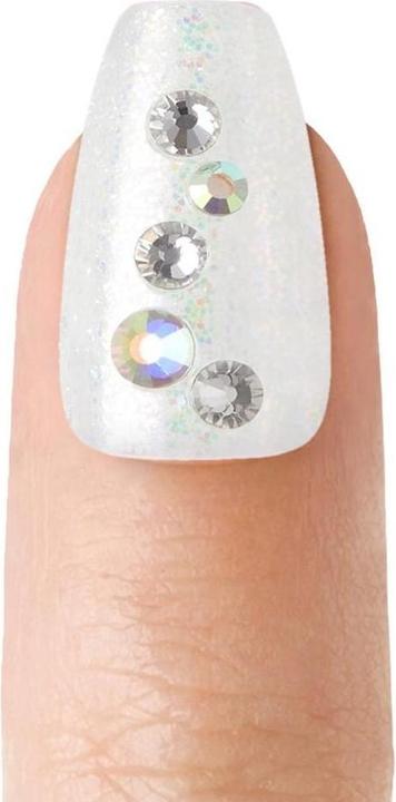 Actual product image Herba Kiss Majestic Nails - In A Crown (Artificial nails, Rose, Transparent)