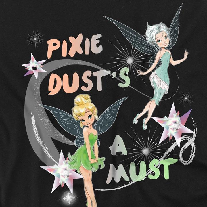 Actual product image Disney Interactive Studios Unisex Adult Pixie Dust's A Must Tinker Bell & Periwinkle T-Shirt (M)