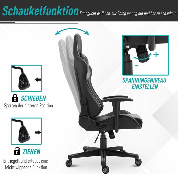 Immagine prodotto Vinsetto Sedia da gioco ergonomica