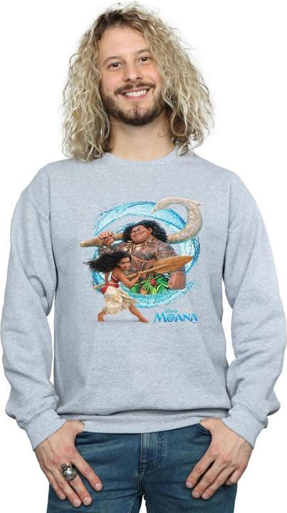 Actual product image Disney Mens Moana And Maui Wave Sweatshirt (M)