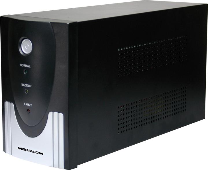 Produktbild Mediacom M-UPS1000M Unterbrechungsfreie Stromversorgung (USV) 1 kVA 600 W 4 Steckdose(n) AC (1000 VA, 600 W)