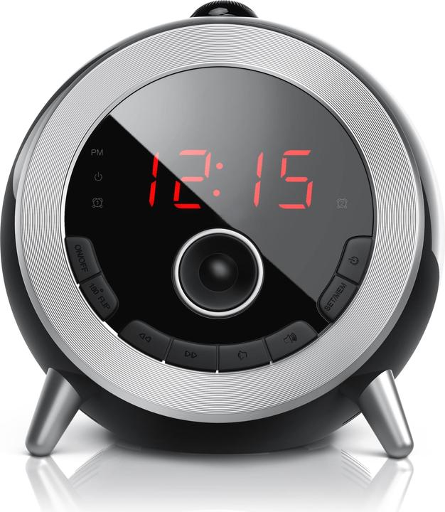 Actual product image Brandson Projection alarm clock, digital retro radio alarm clock with projection, FM radio, compact size
